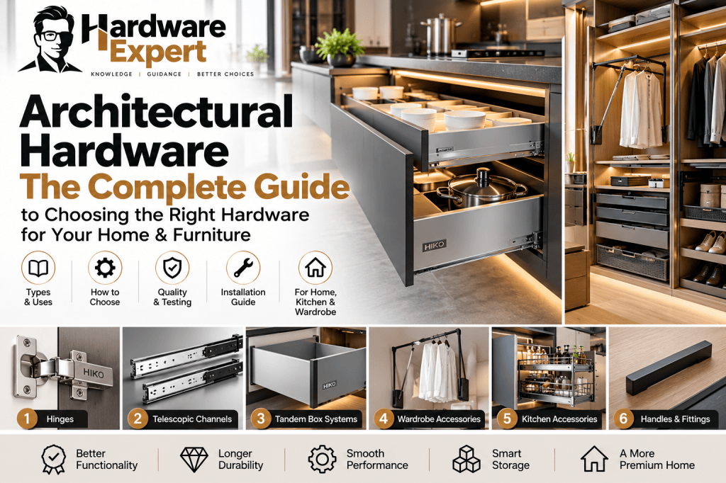Architectural Hardware Guide: Types, Uses & How to Choose the Right&nbsp;Hardware